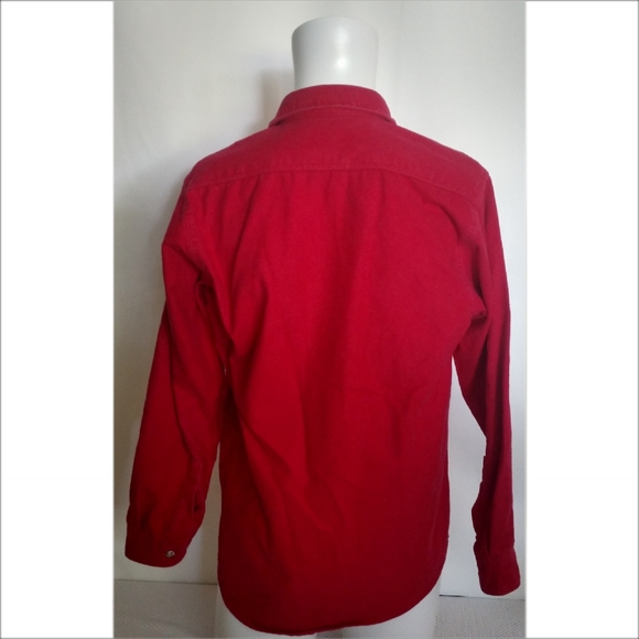 Vintage Cabelas Outdoor GearRed Long Sleeve Shir - Picture 8 of 10
